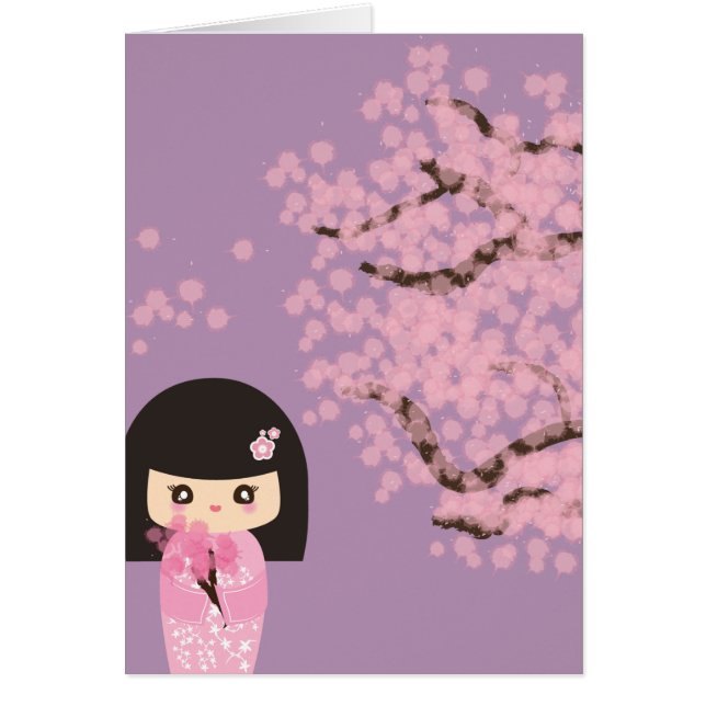 Geisha Chica Cherry Blossom personalizado personal (Frente)