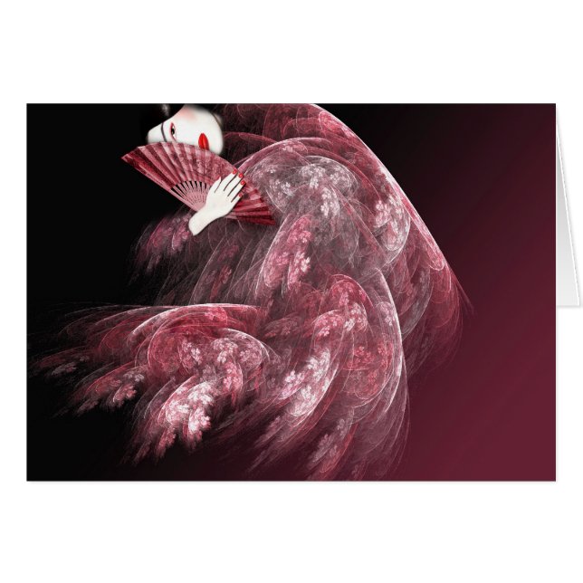 Geisha en rojo (Anverso (Horizontal))