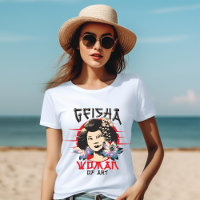 GEISHA Mujer de la camiseta de arte