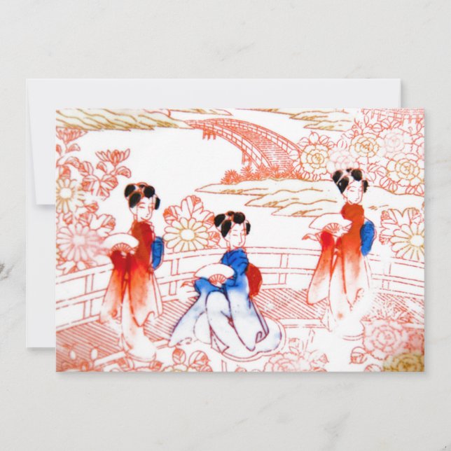 Geishas en el jardín (Anverso)