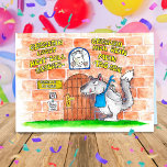 Geisslein Birthday greeting card by Nicole Janes<br><div class="desc">A funny german birthday card based on the fairy tale "the wolf and the seven young goats".</div>