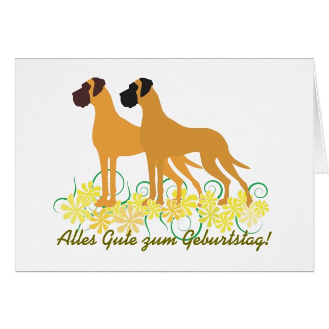 Gelbe Doggen Karte (Anverso (Horizontal))