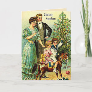 Gelukkig Kerstfeest - navidad del vintage -
