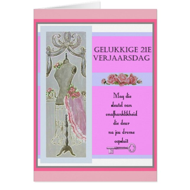 Gelukkige 21e Verjaarsdag (Frente)