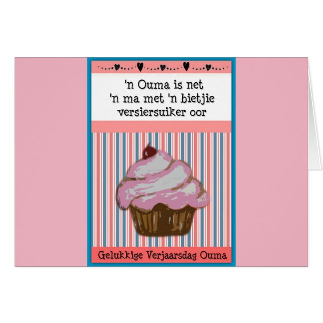 Gelukkige Verjaarsdag Ouma (Anverso (Horizontal))