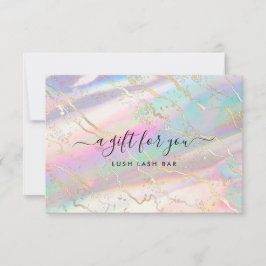 Gema óptico iridiscente holográfica | Certificado 