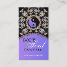 Gemas de tapiz Nuevas tarjetas de negocios de yoga