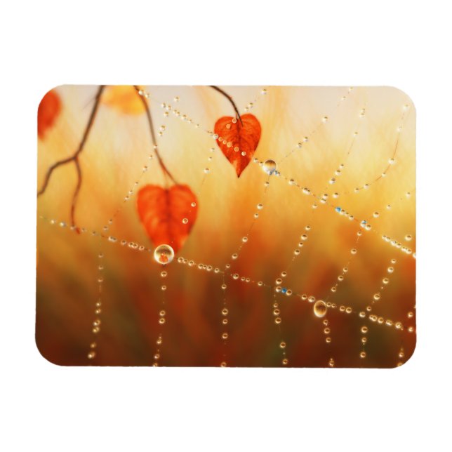 Gemas de un imán flexible de la mañana del otoño (Horizontal)