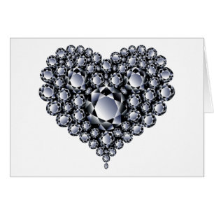 Gemas del corazón de los diamantes negros