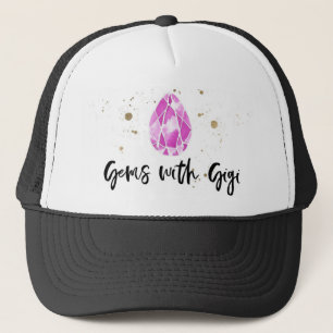 Gemas negras con el gorra del camionero de Gigi