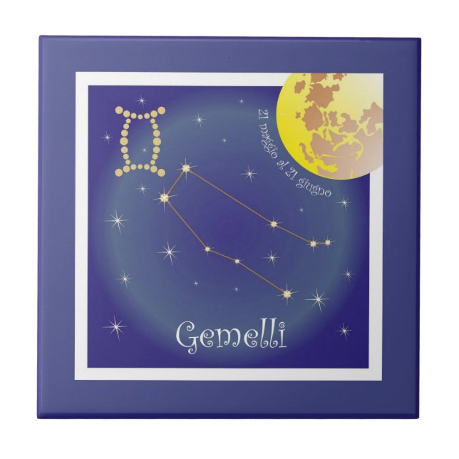 Gemelli 21 al 21 maggio giugno baldosa de foto (Frente)