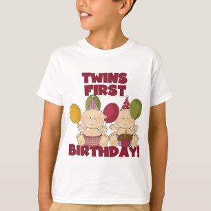 Gemelos 1er cumpleaños - Camisetas y regalos para 