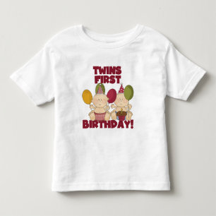 Gemelos 1er cumpleaños - Camisetas y regalos para 
