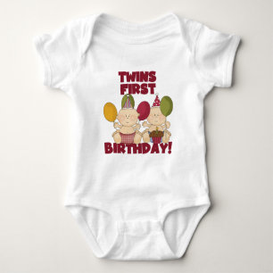 Gemelos 1er cumpleaños - Camisetas y regalos para 