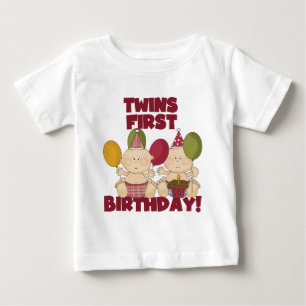 Gemelos 1er cumpleaños - Camisetas y regalos para 