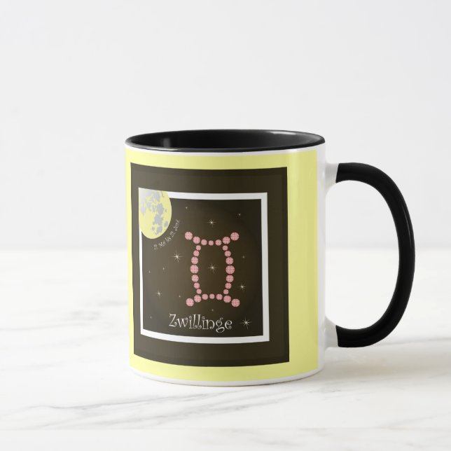 Gemelos 21. El mayo hasta el 21. junio taza (Derecha)