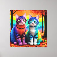 Gemelos del arte digital de gatos-56467