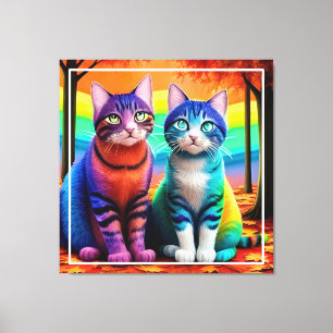 Gemelos del arte digital de gatos-56467