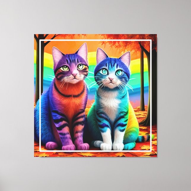Gemelos del arte digital de gatos-56467 (Anverso)