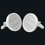 Gemelos El mejor hombre de los pedos<br><div class="desc">Coliseos plateados de plata esterlina mostrados en gris plateado con el texto de Best Man. Personalizar este artículo o compra tal cual.</div>