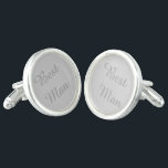Gemelos El mejor hombre de los pedos<br><div class="desc">Coliseos plateados de plata esterlina mostrados en gris plateado con el texto de Best Man. Personalizar este artículo o compra tal cual.</div>