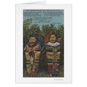 Gemelos indios en Papooses y "apenas Crying� "