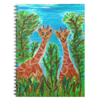 Gemelos jirafa – Cuaderno de arte de animales capr