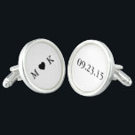 Gemelos Monograma Novia y Groom - Boda simple y elegante<br><div class="desc">Monograma Novia y Groom - Diseño de Boda Sencilla y Elegante para usted. El color de fondo es cambiable. Texto e imágenes personalizadas: basta con hacer clic en el botón "Personalizar" y cambiarlo para adaptarlo a sus necesidades.</div>