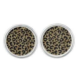 Gemelos Patrón de impresión de animales del leopardo dorad