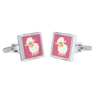 Gemelos Plateados Cufflinks Personalizado
