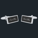 Gemelos Plateados El mejor hombre de los pedos<br><div class="desc">Los copos del mejor hombre se muestran en color de ónice plateado y negro con texto en blanco. Personalizar este elemento y elige entre más colores y estilos o compra tal cual.</div>