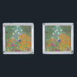 Gemelos Plateados Gustav Klimt - Jardín de flores<br><div class="desc">Jardín de flores - Gustav Klimt en 1905-1907</div>