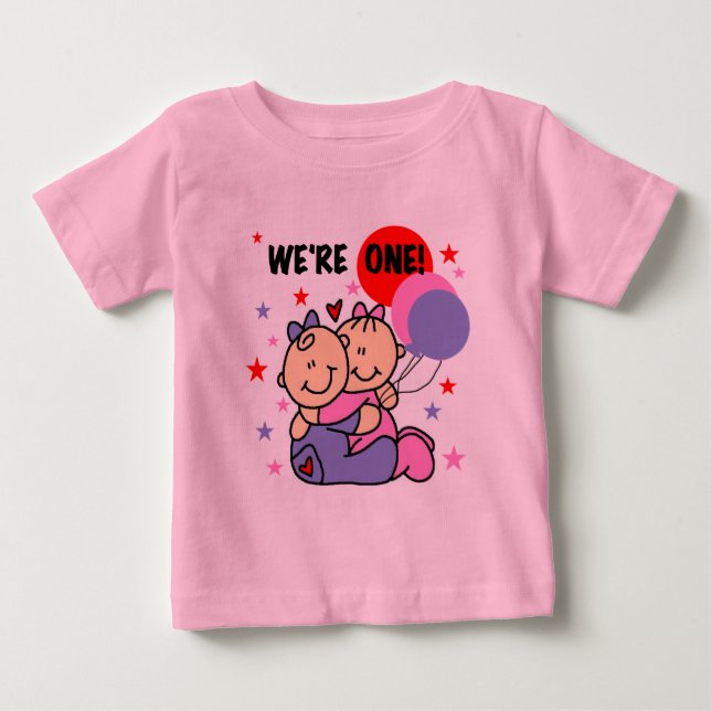 Gemelos somos camisetas de cumpleaños y regalos (Anverso)