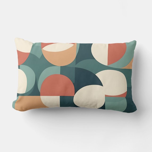 Gemini dijo Almohada de semicírculo geométrico ret (Anverso)