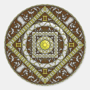 Gemini Mandala Pegatina