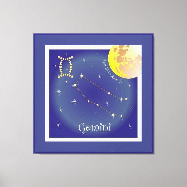 Gemini May 21 to June 21 lienzo (Anverso)