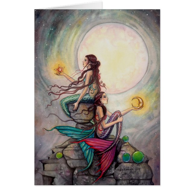 Gemini Mermaids Fantasy Art (Frente)
