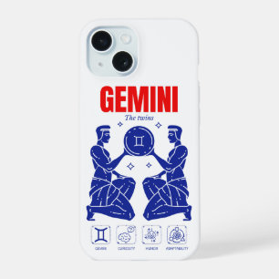 Gemini Zodíaco Dualidad Astrología Arte de Línea