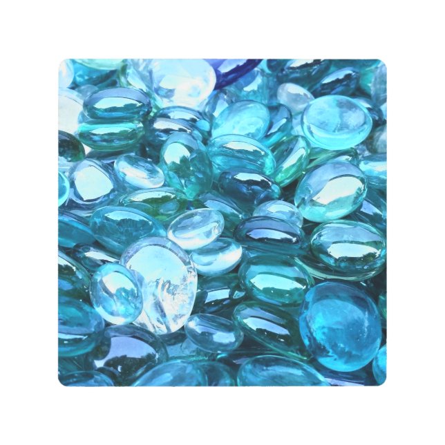 GEMSTONES VERDES DE ARTE AZUL DE MURO metalizado 8 (Anverso)
