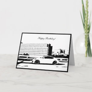 Gen Coupe Rolling shot - Tarjeta de cumpleaños con
