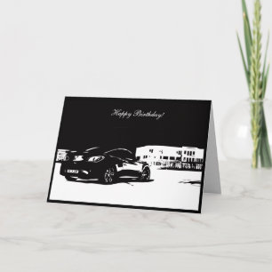 Gen Coupe, toma trasera - Tarjeta de cumpleaños co