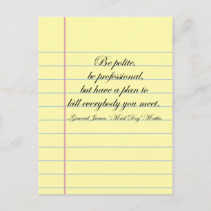 Gen. Tarjeta de publicación de citas "Perro Loco" 