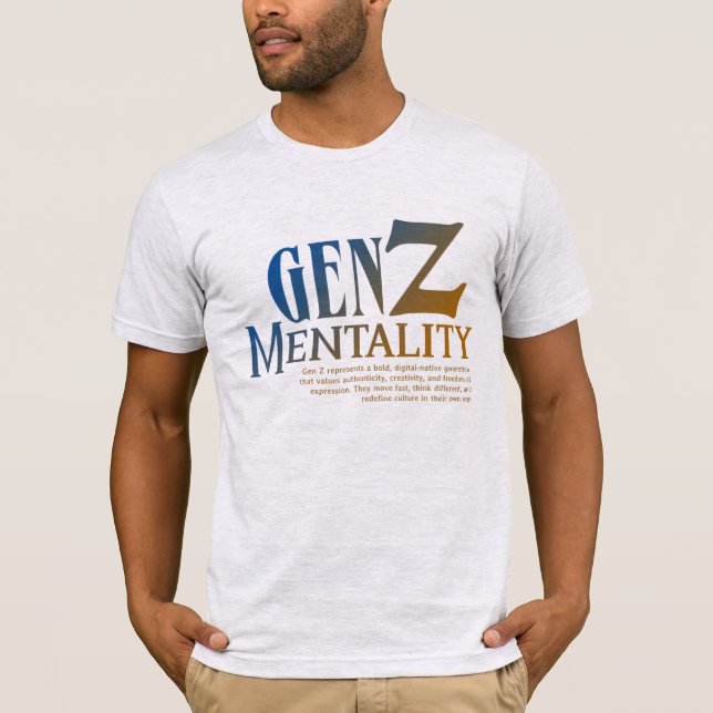 Gen Z Identity Modern Street Tee - Camisetas (Anverso)