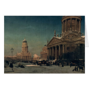 Gendarmenmarkt en invierno, 1857