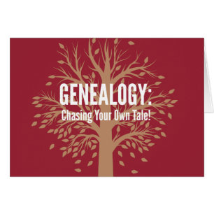 Genealogía Notecards (rojo)