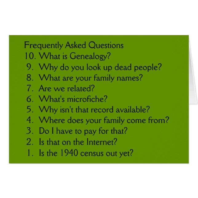 Genealogía - tarjeta en blanco (Anverso (Horizontal))