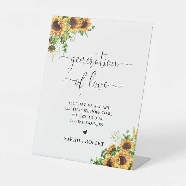 Generación de Amor Señal Floral Amarilla (Anverso)