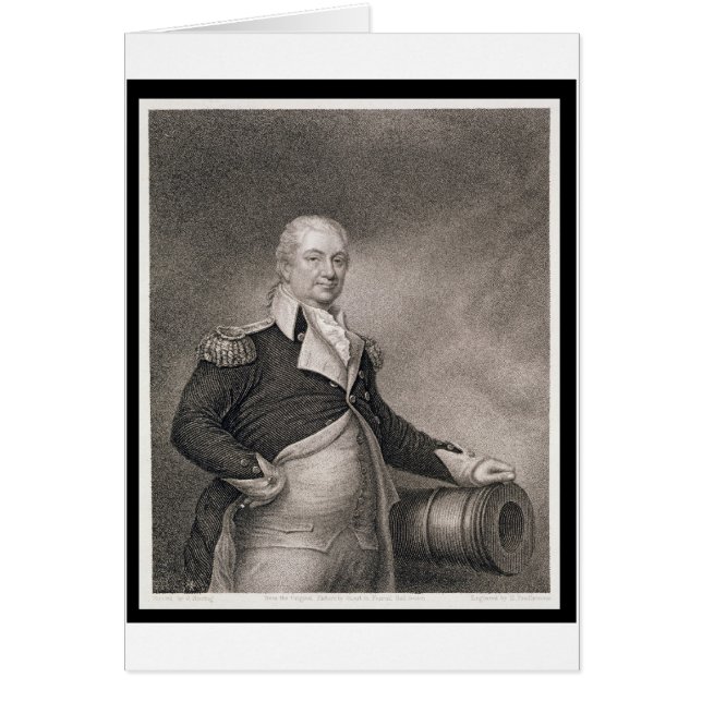 General importante Henry Knox (1750-1806) grabado (Frente)