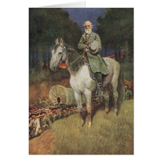 General Lee en su cargador famoso, 'Traveller (Frente)