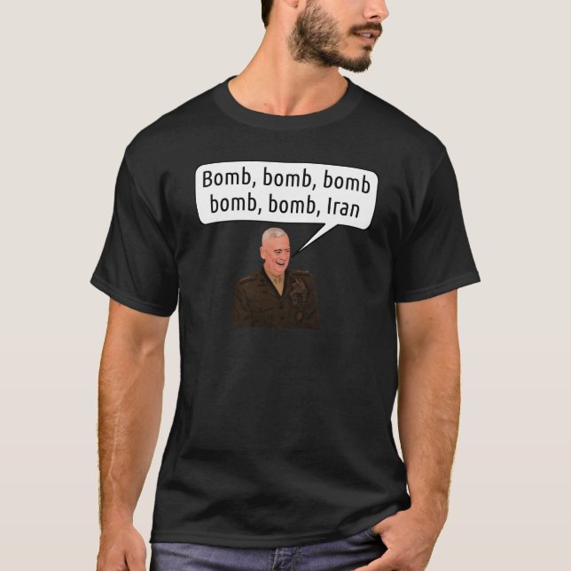 General Mattis Sings Bomb Irán - la camiseta de (Anverso)